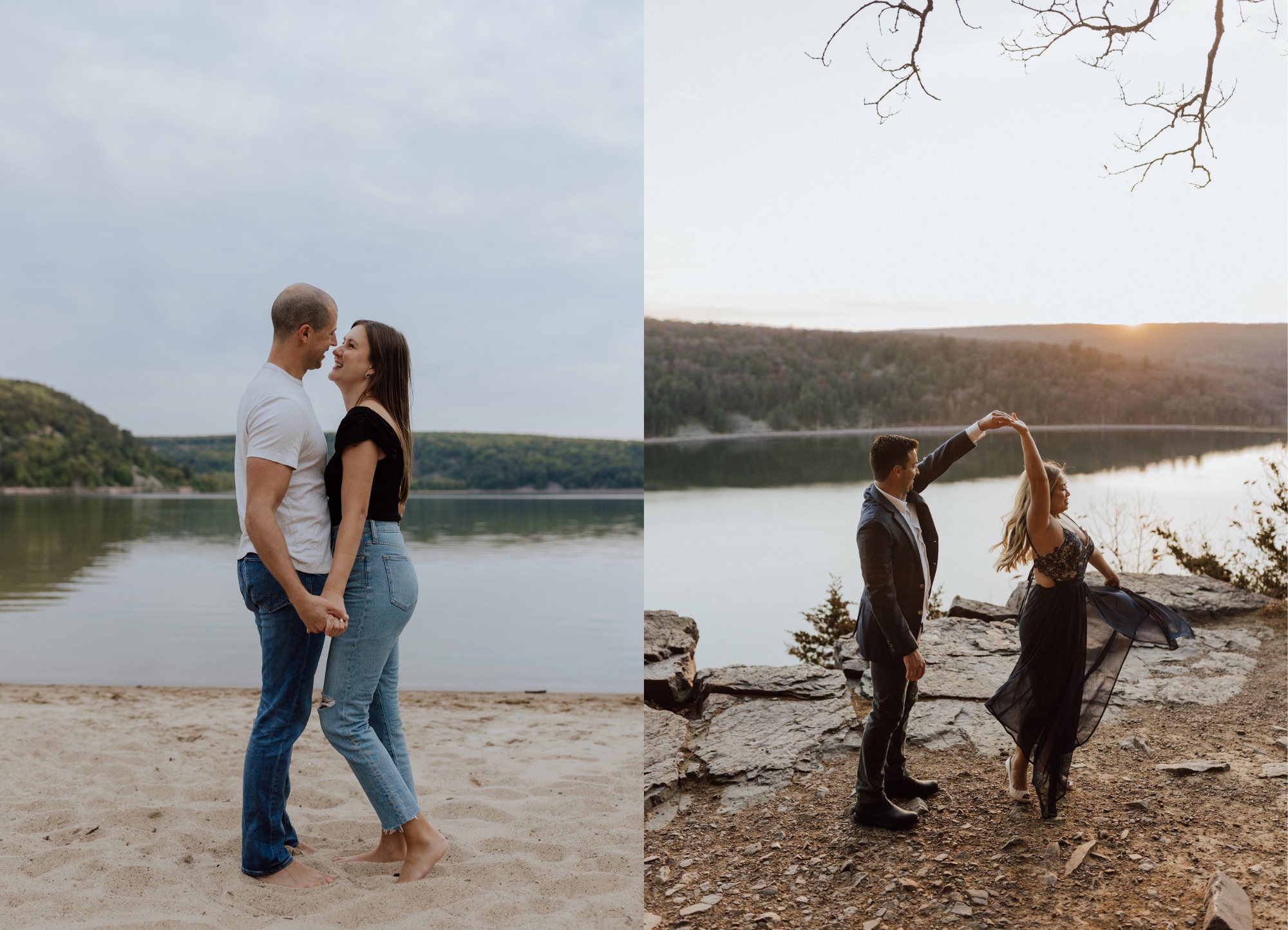 Couples photos in Devils Lake State Park