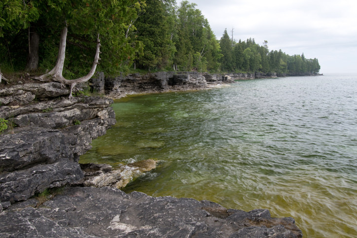 Cave Point County Park in Door County, WI