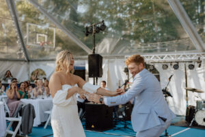 Intimate wedding in Wisconsin